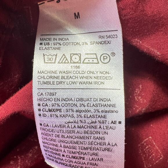 Old Navy Mens The Classic Shirt Medium Slim Stretch Cowboy Western Breathable - Picture 9 of 10